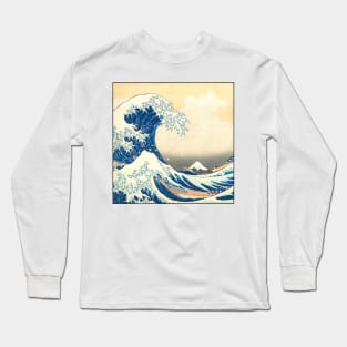 The Big Great Wave Off Hokusai Japanese Katsushika Kanagawa Long Sleeve T-Shirt